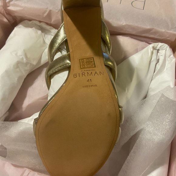 ALEXANDRE BIRMAN Camille Leather Mule Sandals - Picture 7 of 8